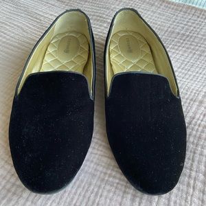 Birdies Starling Black Velvet Loafer